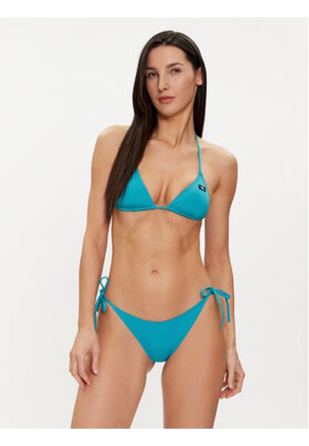 Calvin Klein Swimwear Góra od bikini KW0KW02343 Niebieski. Kolor: niebieski. Materiał: syntetyk