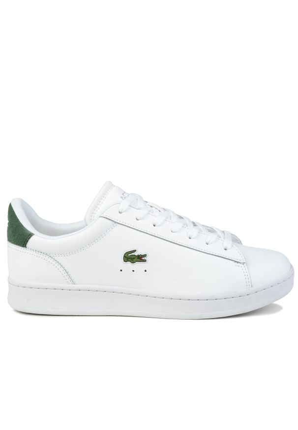 Buty męskie sportowe do chodzenia Lacoste CARNABY SET. Kolor: biały, wielokolorowy, zielony. Sport: turystyka piesza, tenis