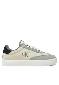 Calvin Klein Jeans Sneakersy Classic Cupsole Low Mix Mg YM0YM01169 Écru. Materiał: materiał