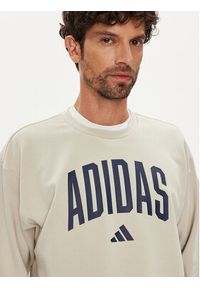 Adidas - adidas Bluza Collegiate JM1732 Beżowy Regular Fit. Kolor: beżowy. Materiał: bawełna #3