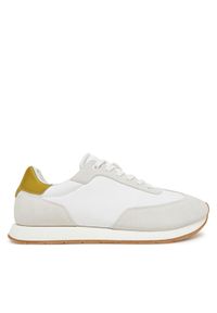 Calvin Klein Sneakersy Low Prof Runn Laceup Cv Mix HM0HM01723 Biały. Kolor: biały. Materiał: skóra, zamsz