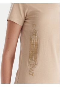 EA7 Emporio Armani T-Shirt 7W000521 AF12503 U1046 Beżowy Regular Fit. Kolor: beżowy. Materiał: bawełna