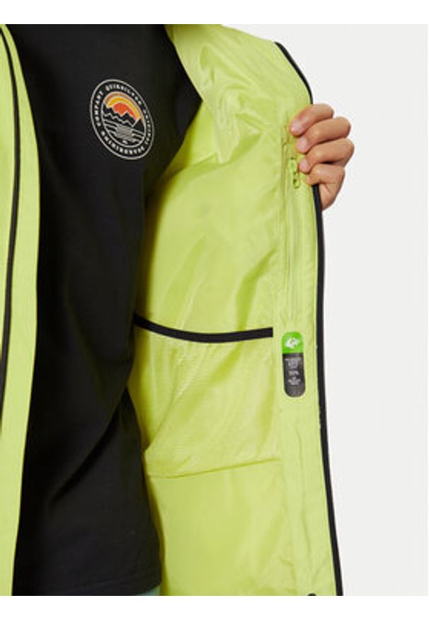 Quiksilver Kurtka narciarska High In The Hood EQYTJ03452 Zielony Modern Fit. Kolor: zielony. Materiał: syntetyk. Sport: narciarstwo
