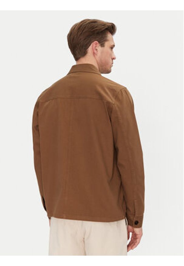 Resteröds Koszula 8243 6263 Khaki Regular Fit. Kolor: brązowy. Materiał: bawełna