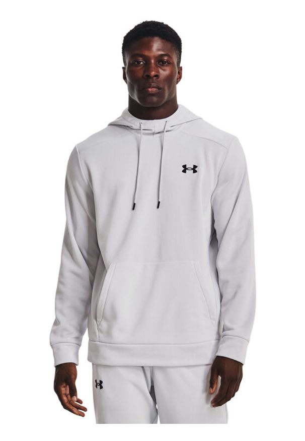 Under Armour Bluza UA Armour Fleece Hoodie 1373353 Szary Regular Fit. Kolor: szary. Materiał: syntetyk