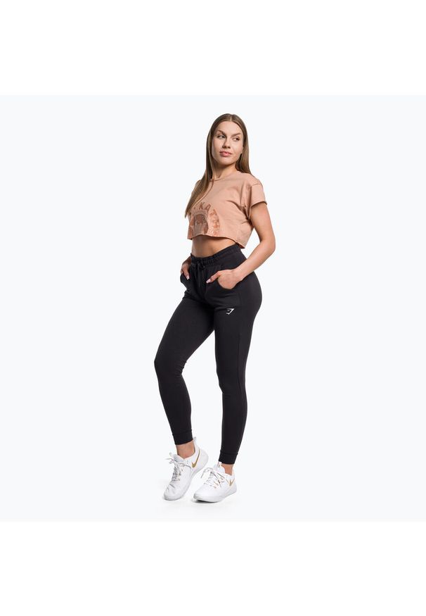 GYMSHARK - Spodnie treningowe damskie Gymshark Pippa Training. Kolor: czarny. Sport: fitness