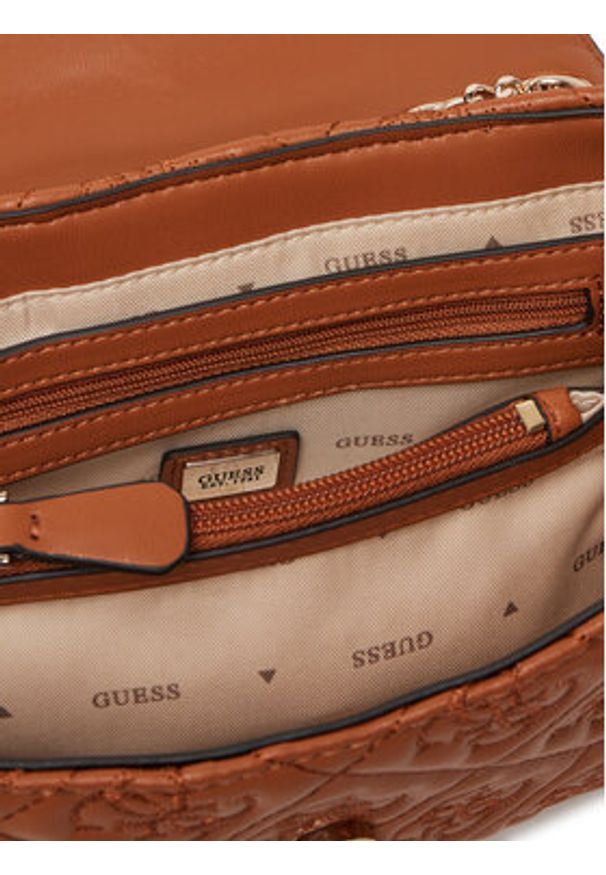 Guess Torebka HWQL96 58210 Brązowy. Kolor: brązowy. Materiał: skórzane