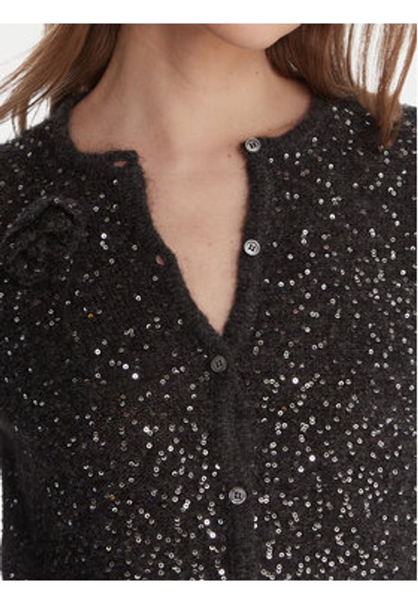 Marella Kardigan Saba1 2523346152 Szary Regular Fit. Kolor: szary. Materiał: syntetyk