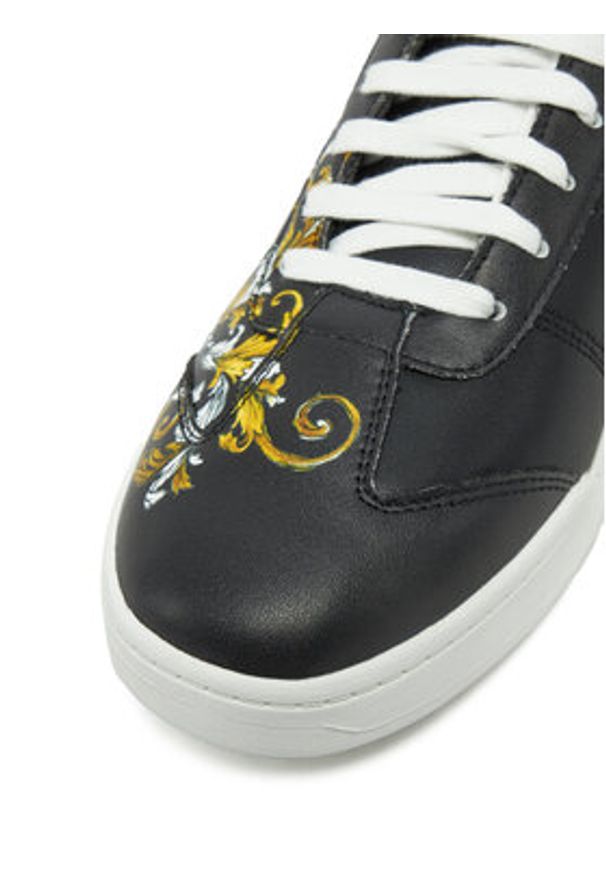 Versace Jeans Couture Sneakersy 78YA3SD1 Czarny. Kolor: czarny. Materiał: skóra