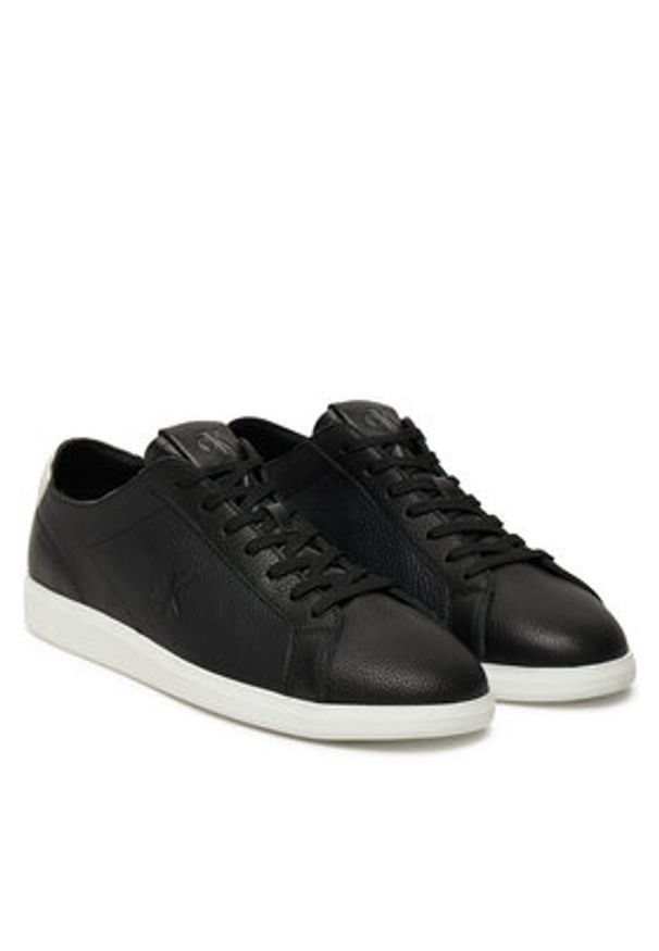 Calvin Klein Jeans Sneakersy Low Profile Cupsole Tmb Lth YM0YM01331 Czarny. Kolor: czarny. Materiał: skóra