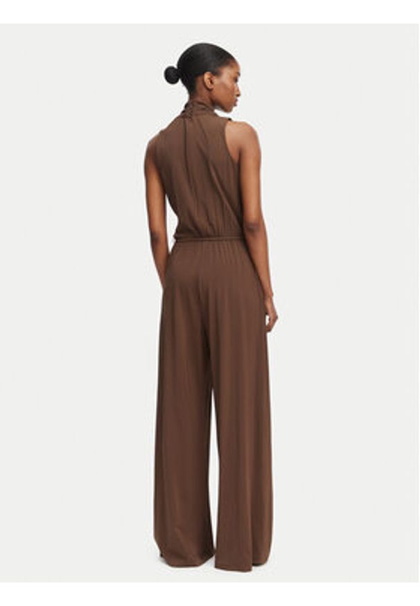 Weekend Max Mara Kombinezon Tropico 2615641012 Brązowy ciemny Regular Fit. Kolor: brązowy. Materiał: wiskoza