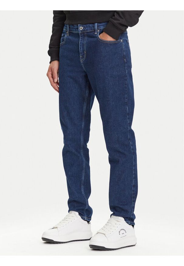 Karl Lagerfeld Jeans Jeansy A3M10052 Granatowy Slim Fit. Kolor: niebieski