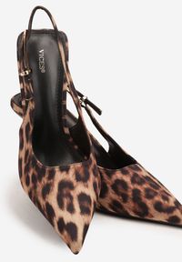 Renee - Panterkowe Sandały na Szpilce Vices Typu Slingback Tilazea. Zapięcie: sprzączka. Materiał: lakier. Obcas: na szpilce. Styl: wizytowy, elegancki #7