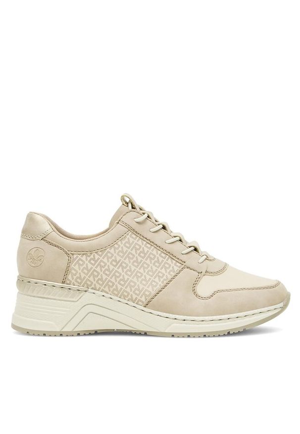 Sneakersy Rieker. Kolor: beżowy