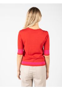 Pinko Bluzka "Melon" | 1G181W A02M | Kobieta | Czerwony. Kolor: czerwony. Materiał: wełna