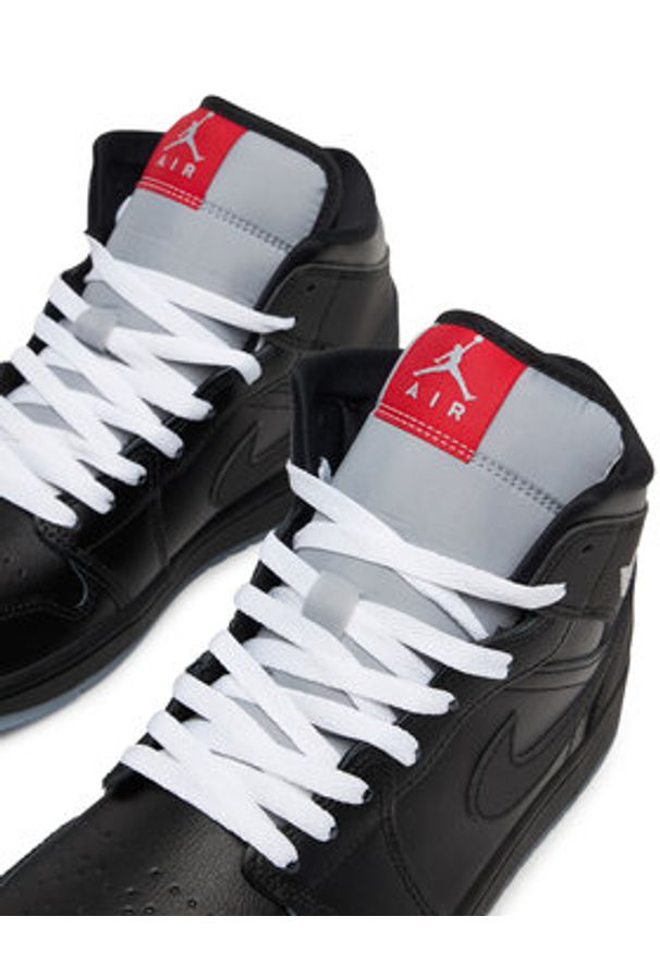 Nike Sneakersy Air Jordan 1 Mid SE HV5177 010 Czarny. Kolor: czarny. Materiał: skóra. Model: Nike Air Jordan