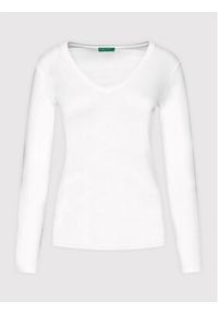 United Colors of Benetton - United Colors Of Benetton Bluzka 3GA2E4245 Biały Regular Fit. Kolor: biały. Materiał: bawełna #4