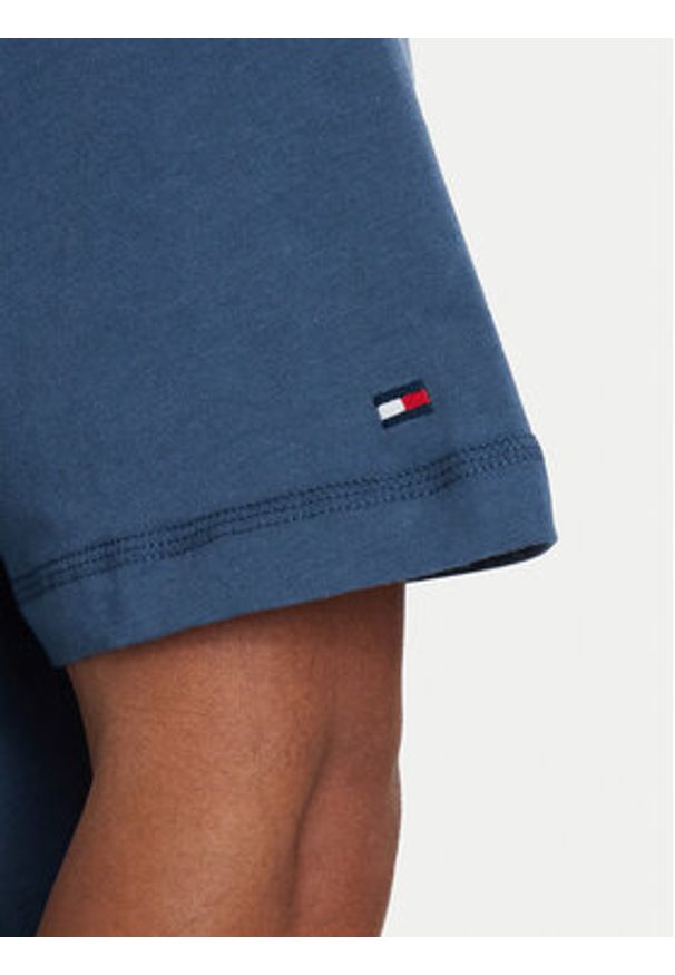 TOMMY HILFIGER - Tommy Hilfiger T-Shirt UM0UM03643 Niebieski Regular Fit. Kolor: niebieski. Materiał: bawełna