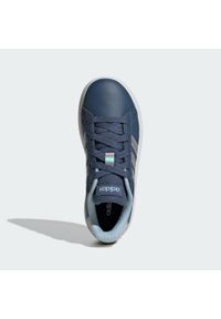 Adidas - Buty Grand Court Lifestyle Lace Tennis. Kolor: biały, wielokolorowy, niebieski. Materiał: materiał