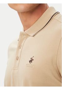 Beverly Hills Polo Club Polo P-SS26M-P42561 Beżowy Regular Fit. Typ kołnierza: polo. Kolor: beżowy. Materiał: bawełna #3
