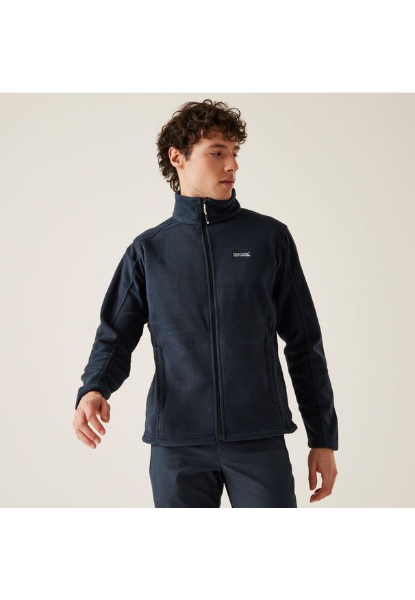Polar turystyczny męski Regatta Hedman II. Kolor: niebieski. Materiał: poliester, polar. Sport: turystyka piesza