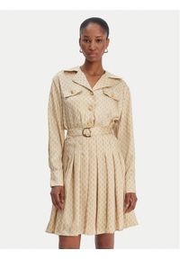 Marciano Guess Sukienka codzienna 6RGK30 7435A Beżowy Regular Fit. Okazja: na co dzień. Kolor: beżowy. Materiał: syntetyk. Typ sukienki: proste. Styl: casual #1