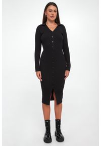 Sukienka prążkowana midi DKNY. Materiał: prążkowany. Długość: midi #2