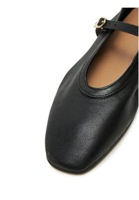 TOMMY HILFIGER - Tommy Hilfiger Baleriny Ballerina Maryjane Soft Leather FW0FW08354 Czarny. Kolor: czarny. Materiał: skóra #6