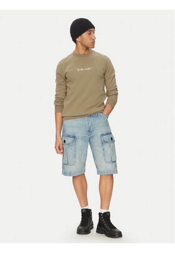 G-Star RAW - G-Star Raw Bluza G-Script D26407-D257 6057 Khaki Regular Fit. Kolor: brązowy. Materiał: bawełna