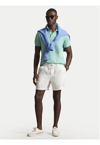 Polo Ralph Lauren Polo 710536856503 Zielony jasny Slim Fit. Typ kołnierza: polo. Kolor: zielony. Materiał: bawełna #5
