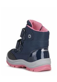 Geox Śniegowce dziecięce kolor granatowy. Nosek buta: okrągły. Zapięcie: rzepy. Kolor: niebieski. Szerokość cholewki: normalna #5