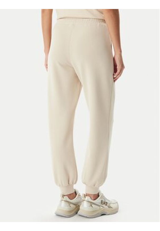 EA7 Emporio Armani Spodnie dresowe 7W000193 AF12643 U1088 Beżowy Regular Fit. Kolor: beżowy. Materiał: syntetyk