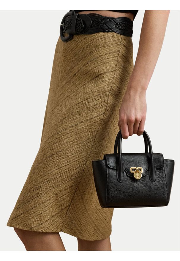 Lauren Ralph Lauren - LAUREN RALPH LAUREN Torebka 431969349002 Czarny. Kolor: czarny. Materiał: skórzane
