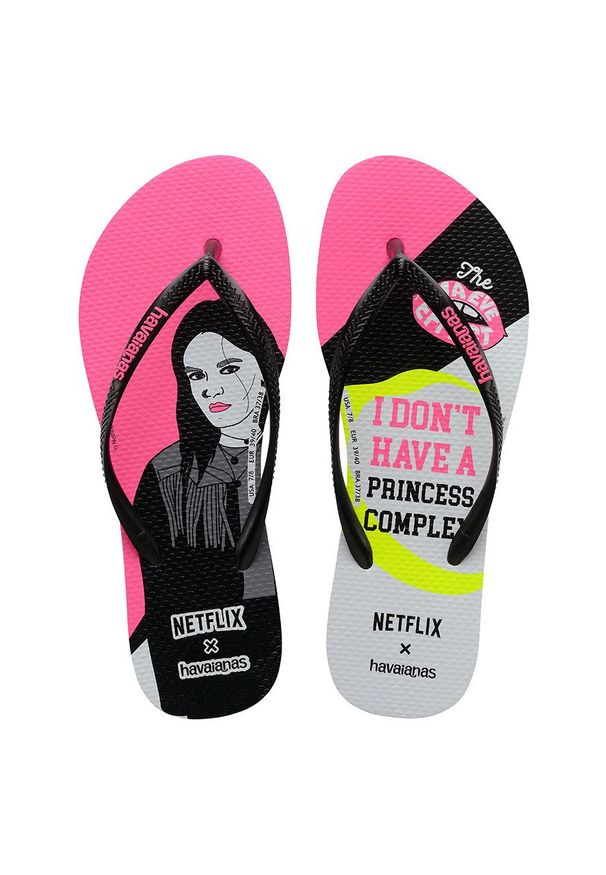 Havaianas - Japonki X NETFLIX. Kolor: czarny. Materiał: materiał