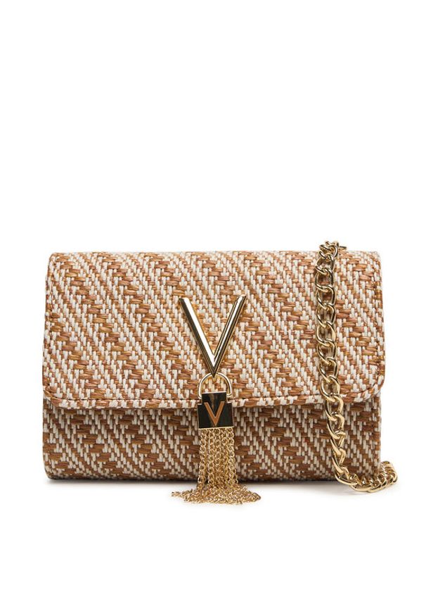 VALENTINO - Valentino Torebka Divina Summer VBS9XI03S Brązowy. Kolor: brązowy. Materiał: skórzane