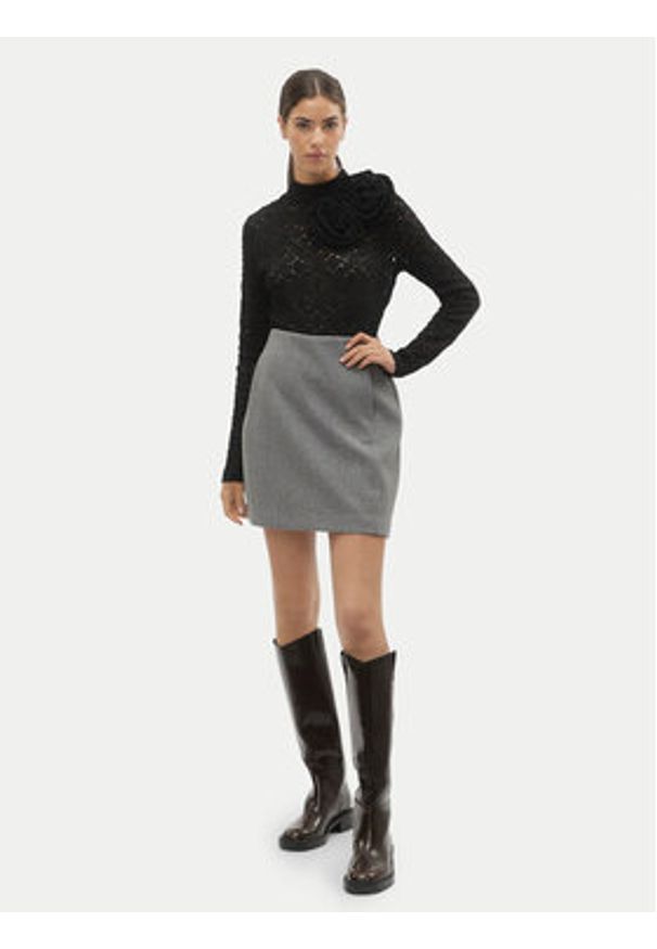 Vero Moda Spódnica ołówkowa Fortuneallison 10253954 Szary Slim Fit. Kolor: szary. Materiał: syntetyk