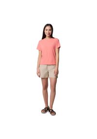 columbia - T-shirt sportowy z krótkim rękawem damski Sun Trek W SS II Tee. Kolor: fioletowy. Materiał: bawełna, poliester, elastan. Długość rękawa: krótki rękaw. Długość: krótkie