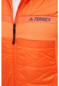 adidas TERREX kurtka sportowa Multi kolor pomarańczowy. Kolor: pomarańczowy. Materiał: polar, poliester, skóra, materiał. Wzór: gładki #3
