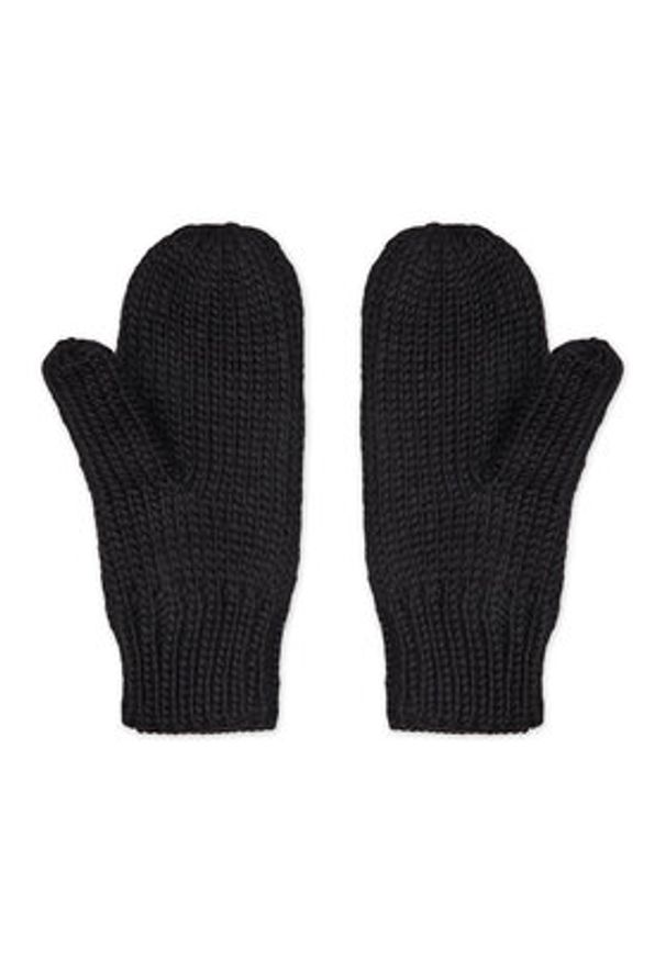 Eisbar - Eisbär Rękawiczki Damskie Afra Mittens 80135 Czarny. Kolor: czarny. Materiał: wełna, materiał