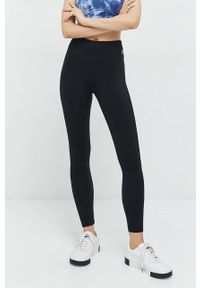 Juicy Couture legginsy Lorraine damskie kolor czarny gładkie. Kolor: czarny. Materiał: skóra, dzianina, materiał. Wzór: gładki #1