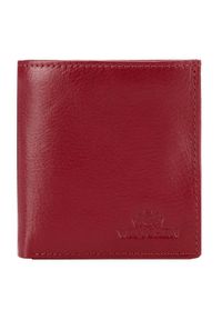 Wittchen - Mały skórzany portfel damski bordowy. Kolor: czerwony. Materiał: skóra #1