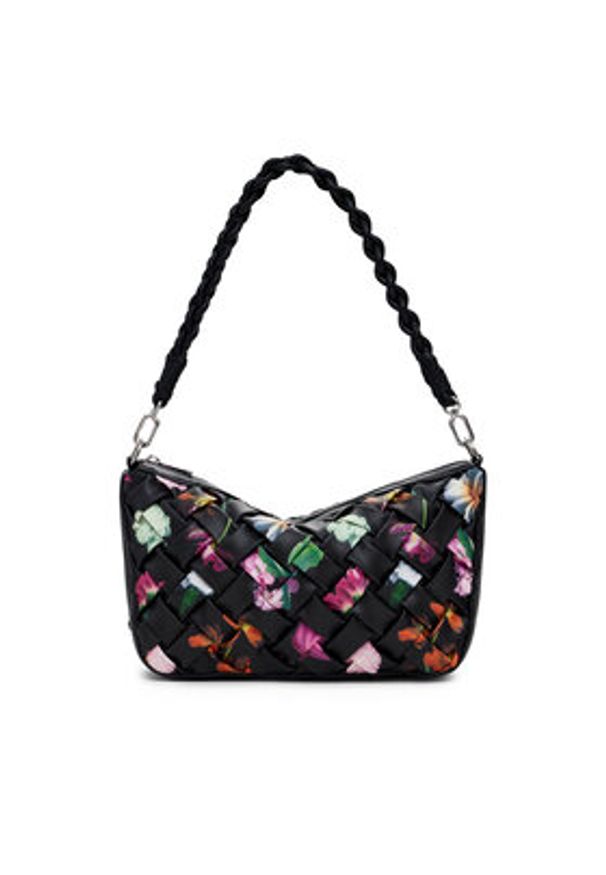 Desigual Torebka 25SAXPBQ Czarny. Kolor: czarny. Materiał: skórzane