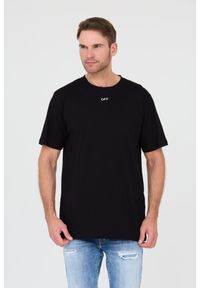 OFF-WHITE Czarny t-shirt. Kolor: czarny #1
