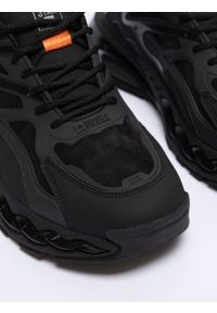 Big-Star - Sneakersy męskie ze skóry naturalnej czarne NN174382 906. Okazja: na spotkanie biznesowe. Kolor: czarny. Materiał: skóra. Szerokość cholewki: normalna #5