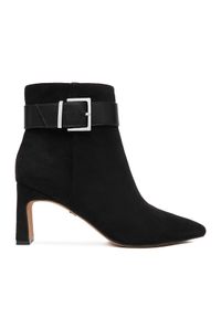 Nine West Botki CEO-LAMIA-01 Czarny. Kolor: czarny. Materiał: materiał #1