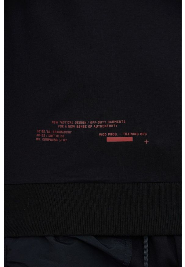 Aeronautica Militare - AERONAUTICA MILITARE Czarna męska bluza, Rozmiar 3XL. Kolor: czarny