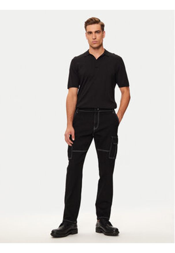 Only & Sons Spodnie materiałowe Sedge 22030724 Czarny Straight Fit. Kolor: czarny. Materiał: bawełna