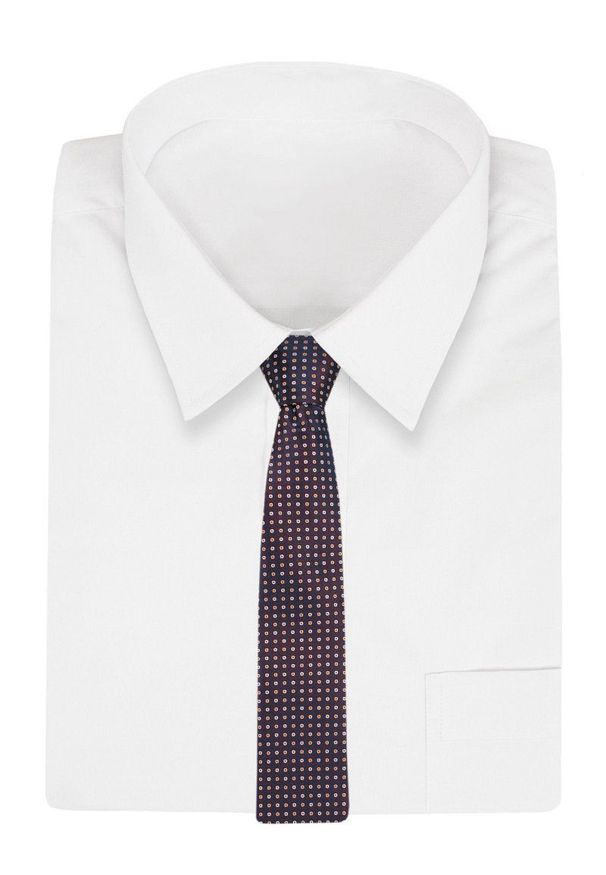 Krawat Angelo di Monti w grochy, elegancki
