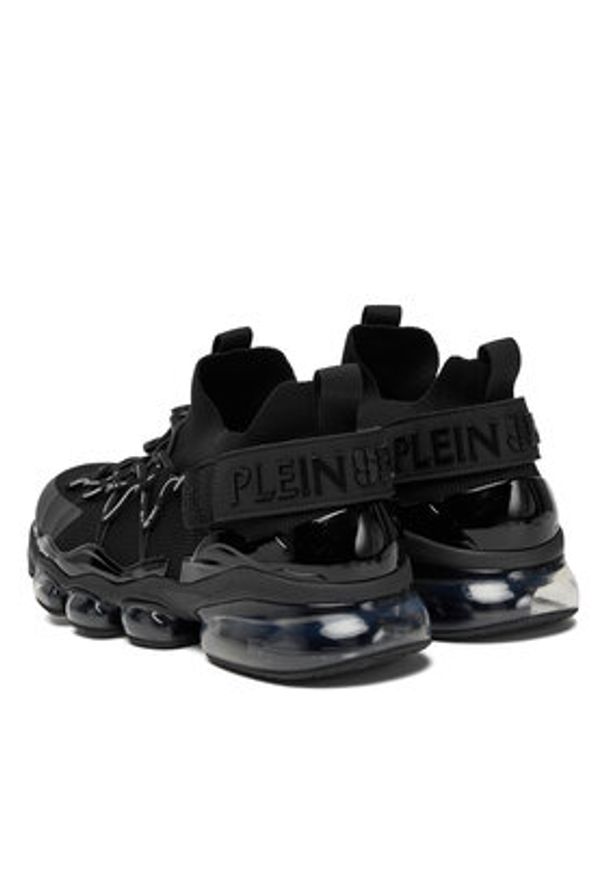 Plein Sport Sneakersy Cyber Thunder FAES USC0842 STE003N Czarny. Kolor: czarny. Materiał: skóra