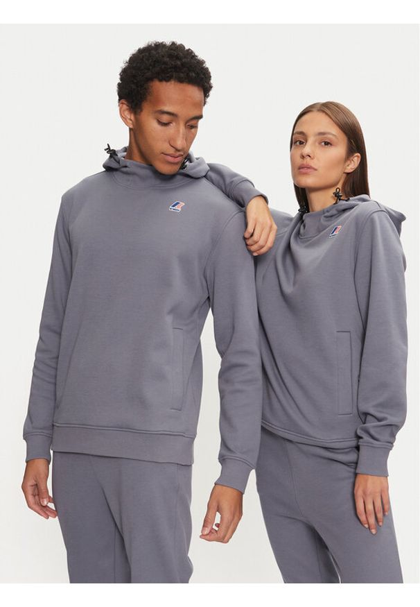 K-Way Bluza Le Vrai Durance K3123QW Niebieski Regular Fit. Kolor: niebieski. Materiał: bawełna, syntetyk